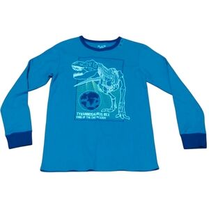 The Children's Place Dinosaur Long Sleeve Thermal Waffle Knit Shirt